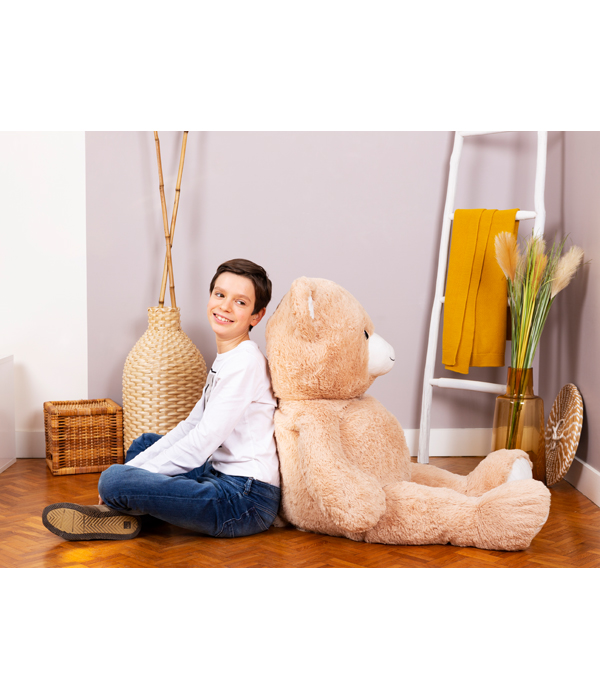 HUGE BROWN PLUSH BEAR - 120 CM