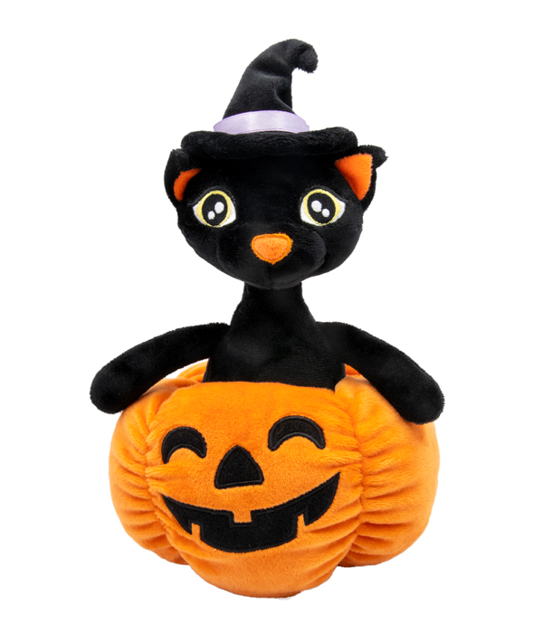 HALLOWEEN KATZE PLÜSCH 25 CM