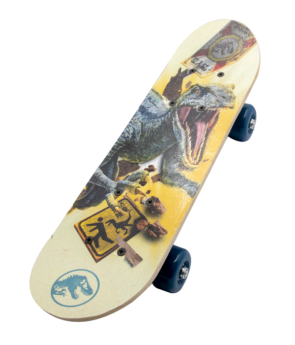 JURASSIC WORLD DOMINION MINI SKATEBOARD AUS HOLZ 