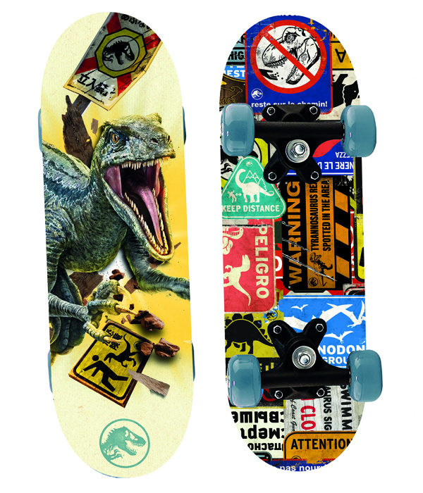 JURASSIC WORLD DOMINION MINI SKATEBOARD AUS HOLZ 