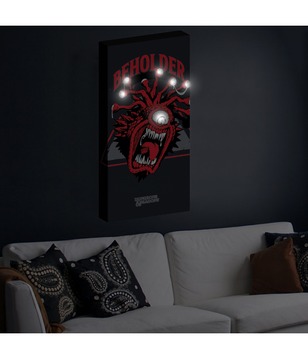 DUNGEONS & DRAGONS BEHOLDER CANVAS MIT 6 LED LICHTERN 