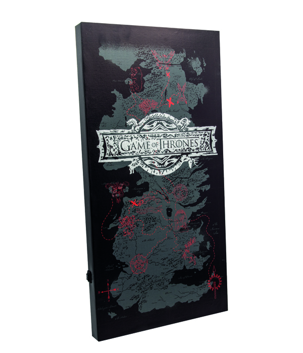 GAME OF THRONES CANVAS MIT 6 LED LICHTERN 