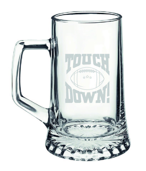 FOOTBALL GLAS BIERKRUG 500 ML