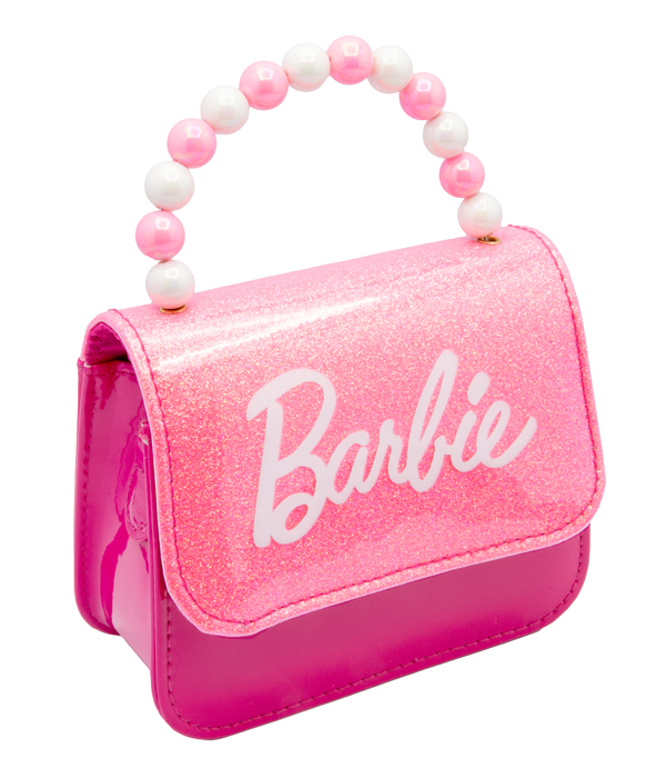 BORSA BARBIE GLITTER CON PERLE 