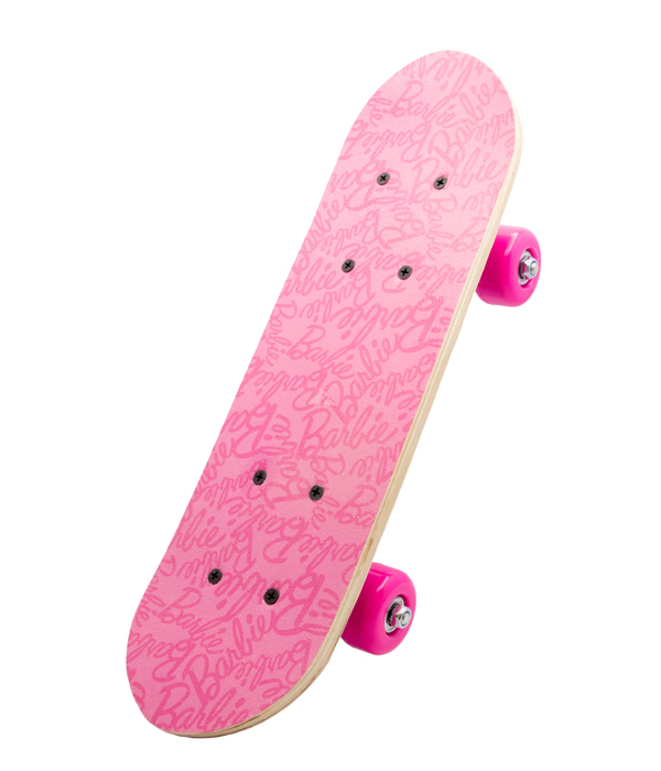 BARBIE MINI SKATEBOARD AUS HOLZ 43X12X8 CM