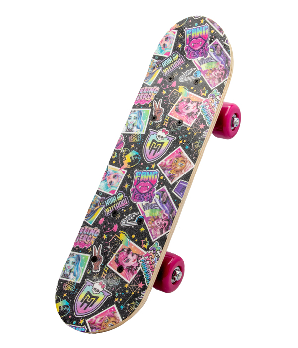 MONSTER HIGH MINI SKATEBOARD AUS HOLZ 43X12X8 CM