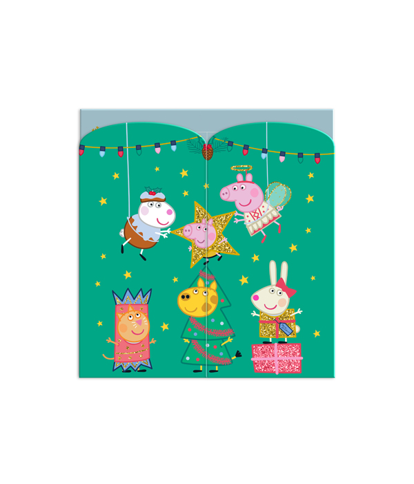 PEPPA PIG ADVENTSKALENDER MIT SCHMUCK UND HAARSCHMUCK 