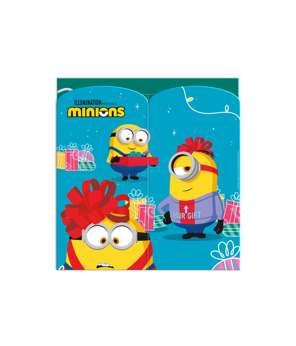 MINIONS ADVENTSKALENDER MIT ACCESSORIES, CLIP ON'S, SLAP BANDS 