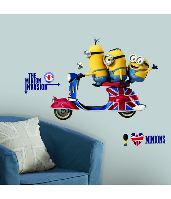 MINIONS WANDSTICKER GROSS