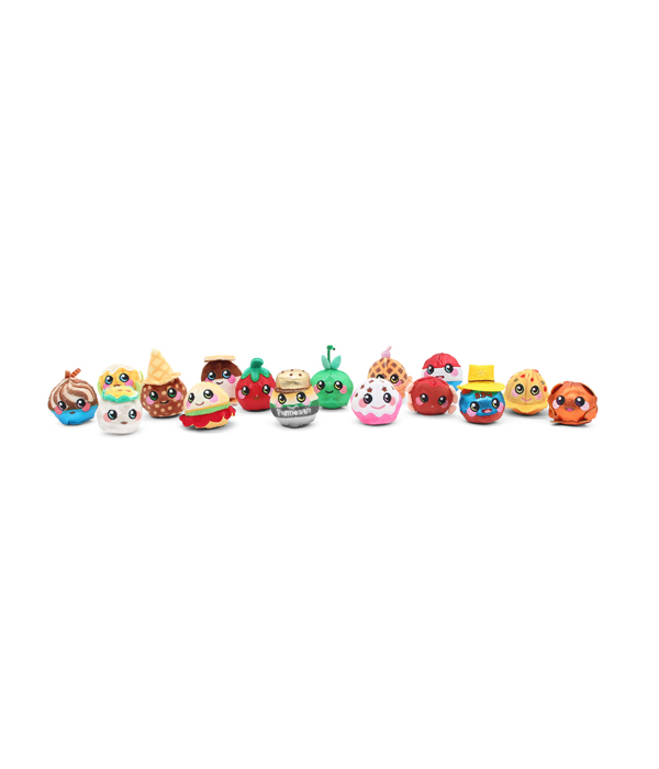 SQUEEZAMALS EENIE TEENIES FOOD MINI PLUSH PACK CDU 