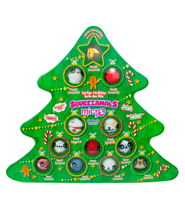 SQUEEZAMALS EENIE TEENIES CHRISTMAS TREE WITH 12 MINI SOFT TOYS