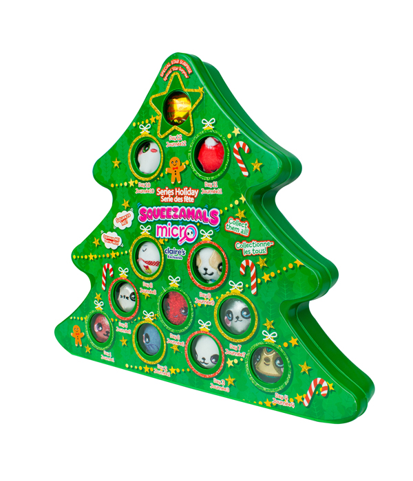 SQUEEZAMALS EENIE TEENIES CHRISTMAS TREE WITH 12 MINI SOFT TOYS