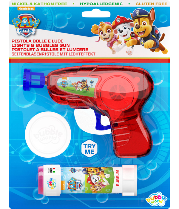 PAW PATROL SEIFENBLASENPISTOLE MIT LICHT  