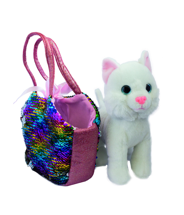 SET CATTY 20 CM PLÜSCH UND TASCHE 