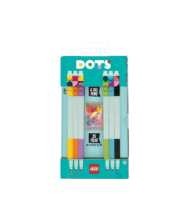 LEGO DOTS 6ER PACK GELSTIFTE MIT 25 STEINEN ZUM DEKORIEREN