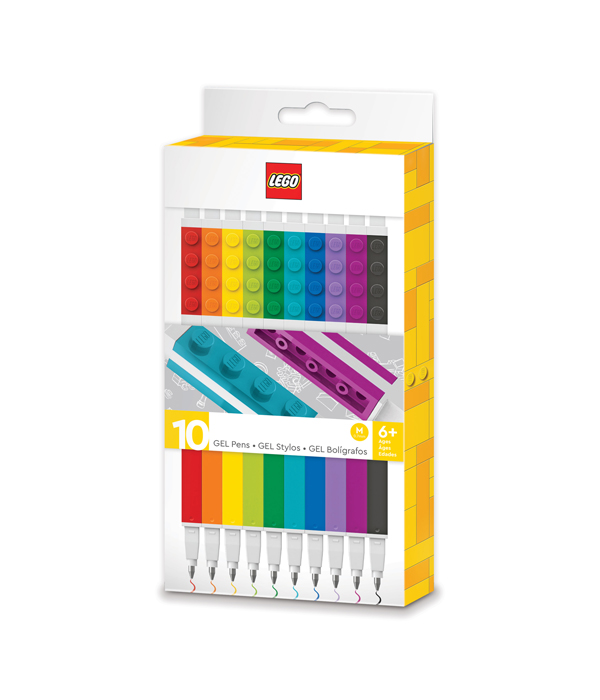 LEGO GELSTIFT 10 FARBEN IN GESCHENKPACKUNG 