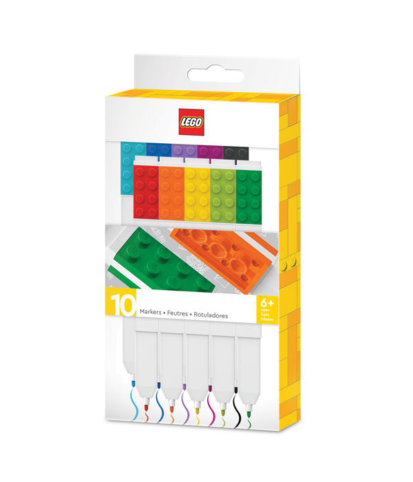 LEGO FILZSTIFTE 10 FARBEN IN GESCHENKPACKUNG