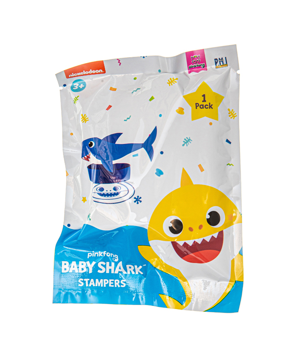 BABY SHARK STEMPEL MIT 3D FIGUR IM BLINDPACK 8X2X14 CM 