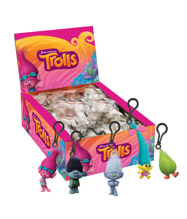 TROLLS 3D PVC CLIP ON'S 8 CM 