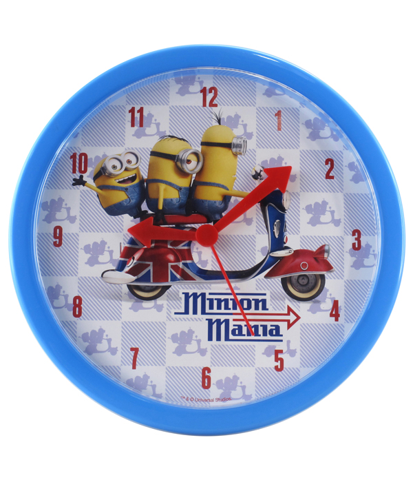 MINIONS WANDUHR IN PLASTIK