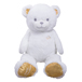 GIANT BEAR MADE OF WHITE PLUSH WITH GOLDEN ELEMENTS - 100 CM