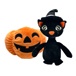 HALLOWEEN KATZE PLÜSCH 25 CM