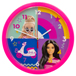 BARBIE WANDUHR 24 CM IN GESCHENKVERPACKUNG 26X4X26 CM