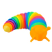 RAINBOW SLUG REGENBOGEN SCHNECKE FIDGET SPIELZEUG 18 CM 