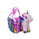 SET EINHORN 20 CM PLÜSCH UND TASCHE 