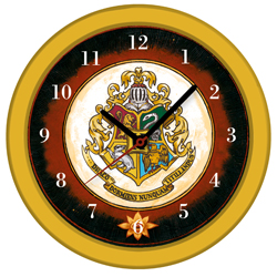 HARRY POTTER WANDUHR AUS KUNSTSTOFF 24 CM IN GESCHENKVERPACK