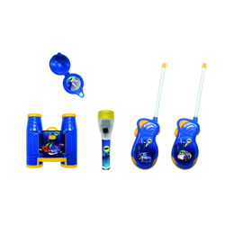 BATWHEELS ADVENTURE SET 5 PEZZI COMPOSTO DA: WALKIE TALKIE (6X BATTERIE AA NON INCLUSE), BINOCOLO, BUSSOLA E TORCIA (2X BATTERIE AAA NON INCLUSE) 