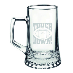 FOOTBALL GLASS BEER MUG 500 ML