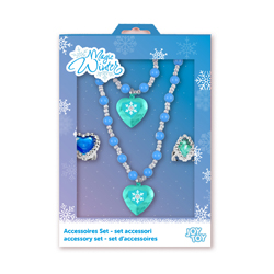 SET GIOIELLI MAGIC WINTER: 1 BRACCIALETTO DI PERLE, 1 COLLANA DI PERLE, 2 ANELLI 