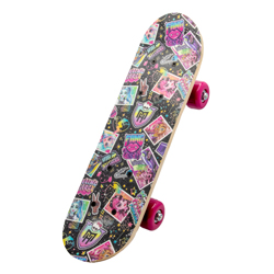 MONSTER HIGH MINI SKATEBOARD AUS HOLZ 43X12X8 CM