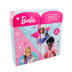 CALENDARIO DELL'AVVENTO BARBIE CON GIOIELLI E ACCESSORI PER CAPELLI 