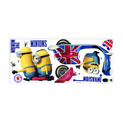 MINIONS WANDSTICKER GROSS