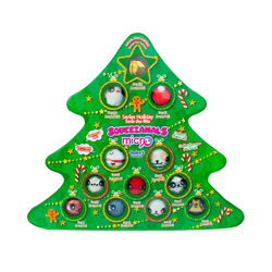 SQUEEZAMALS EENIE TEENIES CHRISTMAS TREE WITH 12 MINI SOFT TOYS