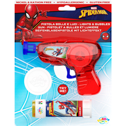 SPIDERMAN SEIFENBLASENPISTOLE MIT LICHT  